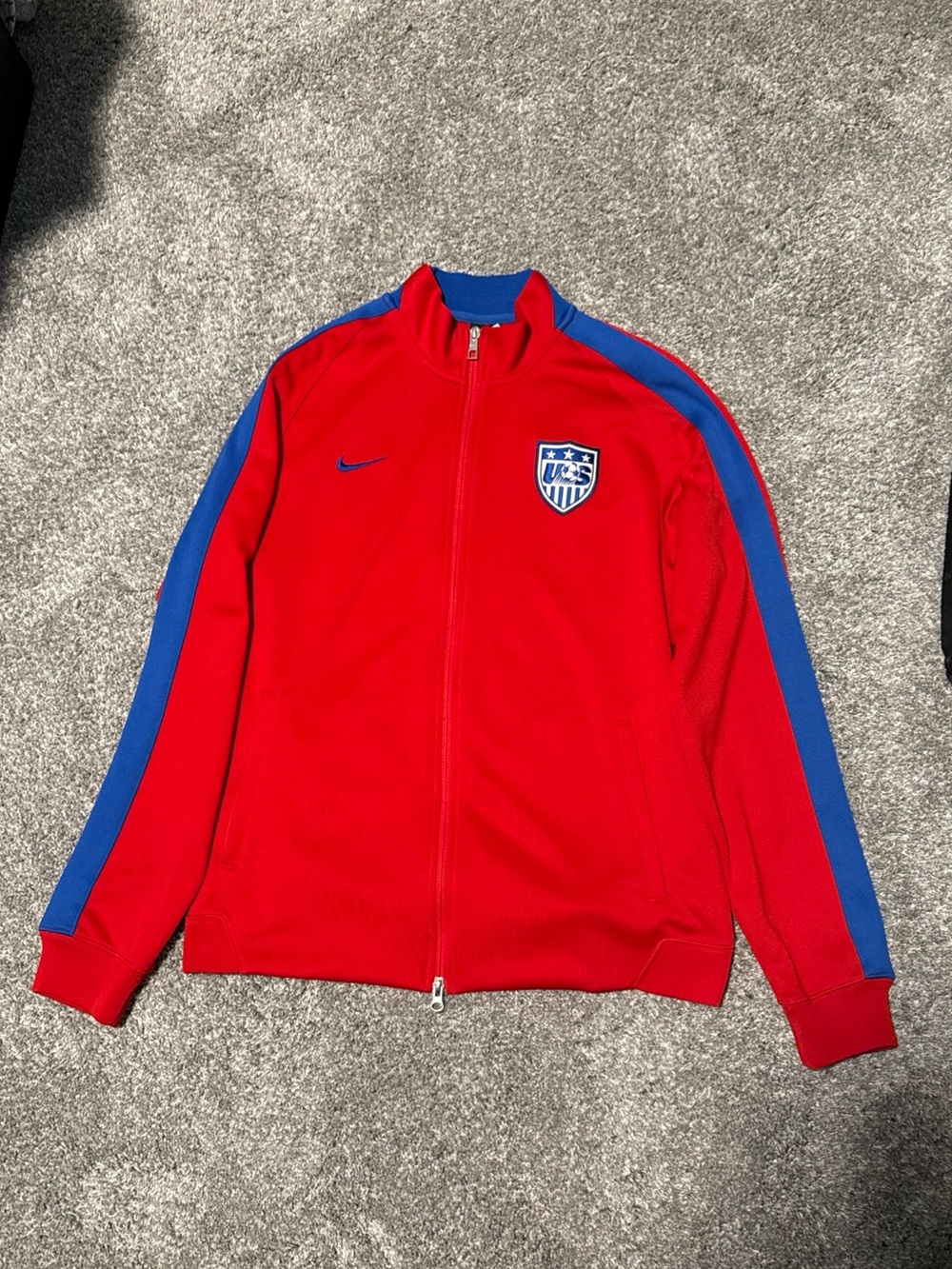 Nike USA Soccer N98 Track Jacket Mens Large Full Zip